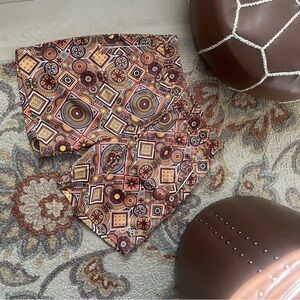 Kith Geometric Patterned Shorts - Brown and Orange